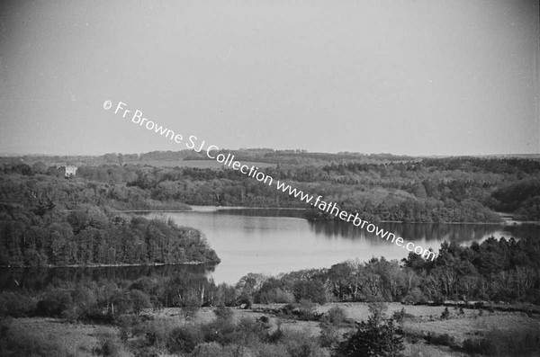 LOUGH KEY FROM ROCK OF DOON LOOKING TOWARDS ROCKINGHAM SOUTH EAST  13.5CM